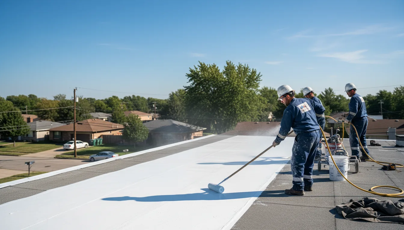 Commercial roof coating in Big Bend, WV near me